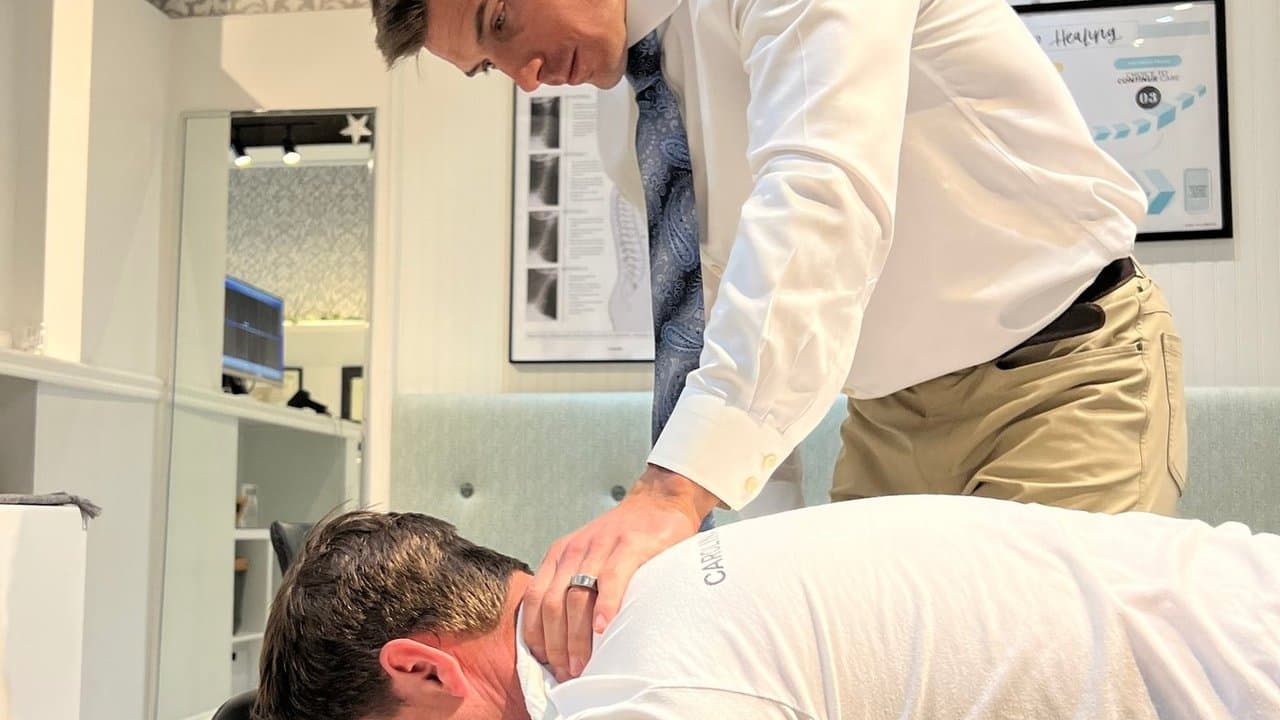Chiropractic Adjustment at Limitless Chiropractic in Ballantyne, Charlotte NC