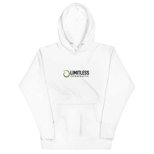 Men's Premium White Limitless Chiropractic Hoodie - Limitless Chiropractic