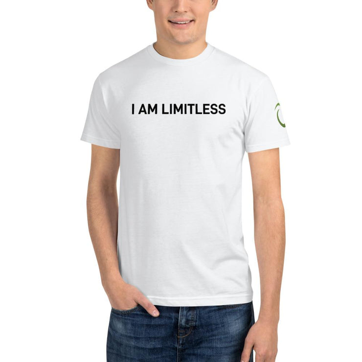 Men's White I AM LIMITLESS Organic T-Shirt - Limitless Chiropractic