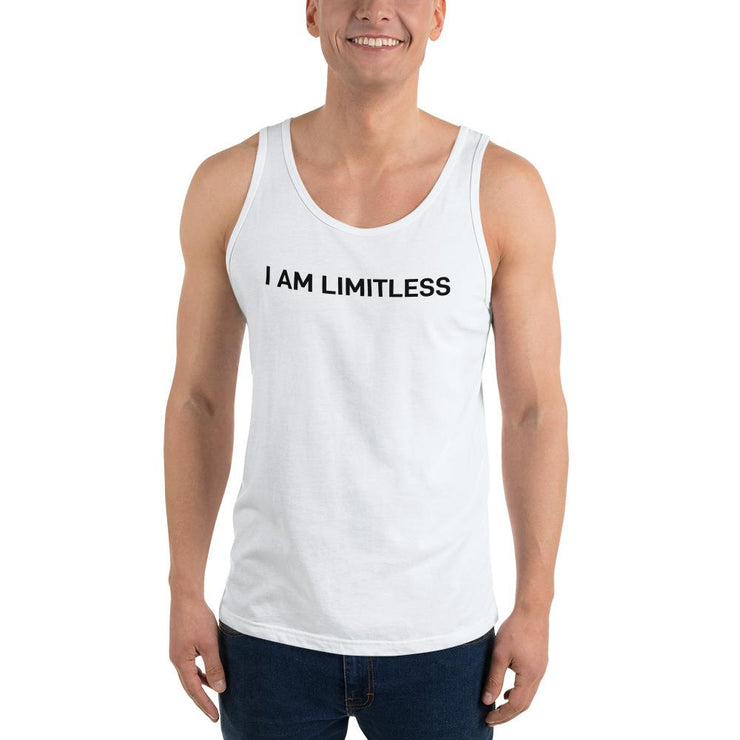 Men's White I AM LIMITLESS Tank Top - Limitless Chiropractic