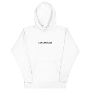 White Men's "I AM LIMITLESS White" Hoodie - Limitless Chiropractic