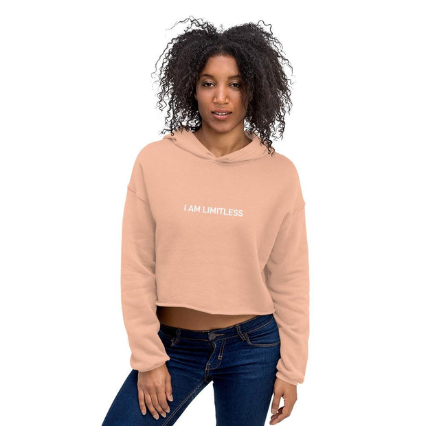 Women's I AM LIMITLESS Workout Crop Hoodie Deal - Limitless Chiropractic