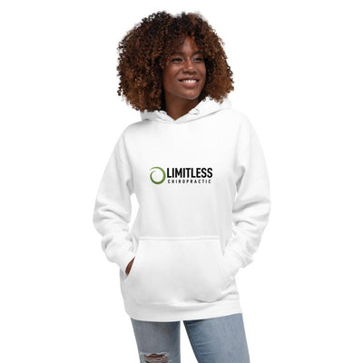 Women's Premium White Limitless Chiropractic Hoodie - Limitless Chiropractic