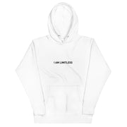 Women's White I AM LIMITLESS Hoodie - Limitless Chiropractic