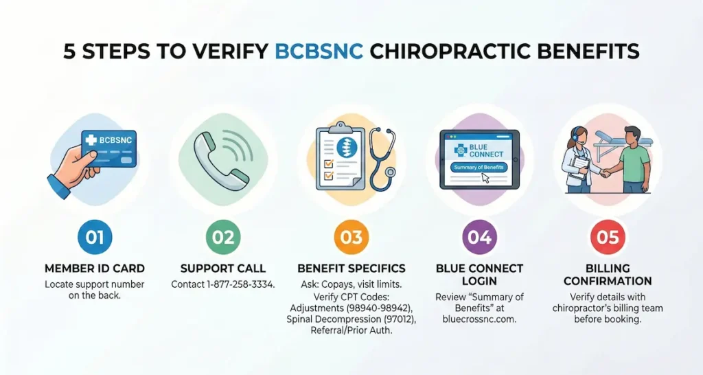 How To Verify Your BCBS Pay Chiropractor North Carolina Benefits In 5 Steps